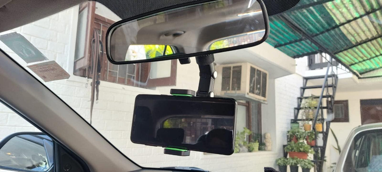 Mobile Phone Holder Mount On Car Mirror