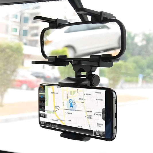 Mobile Phone Holder Mount On Car Mirror